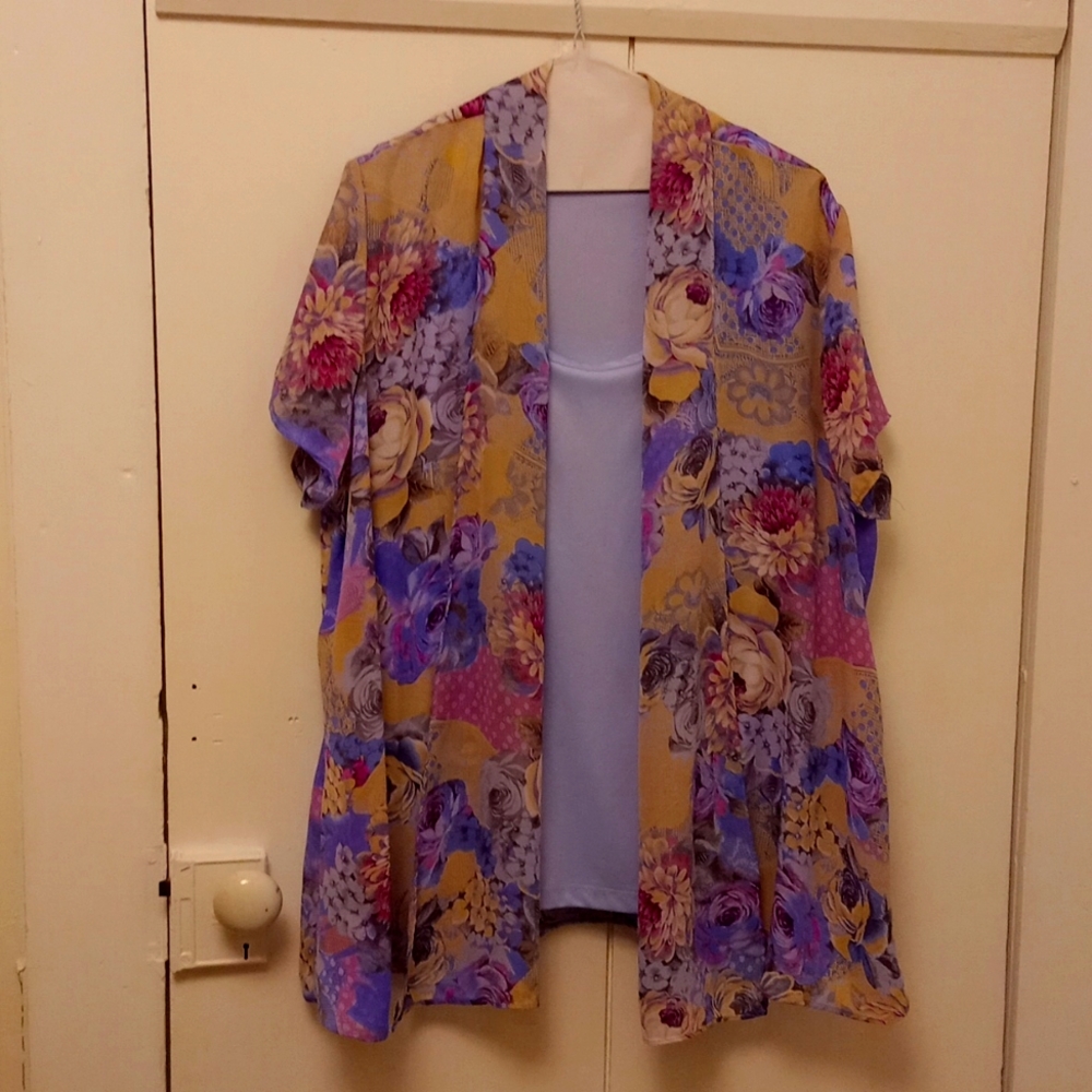 Sag Harbor tank with silk coverup